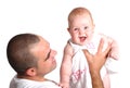 Happy father holding daughter Royalty Free Stock Photo