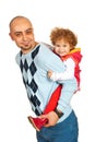 Happy father offering piggy back ride Royalty Free Stock Photo