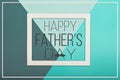 Happy Father`s day Background. Abstract multicoloured paper texture minimalism background. Royalty Free Stock Photo