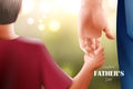 Happy Father`s Day background showing bonding and relationship between kid and father Royalty Free Stock Photo