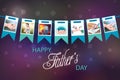 Happy Father`s Day background showing bonding and relationship between kid and father Royalty Free Stock Photo