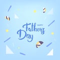 Happy Father`s Day banner. Element for greeting card. Vector Illustration. Royalty Free Stock Photo