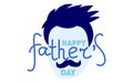Happy Father`s Day banner. Vector greeting card Royalty Free Stock Photo