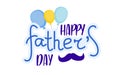 Happy Father`s Day banner. Vector greeting card Royalty Free Stock Photo