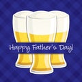 Happy Father`s Day beer card