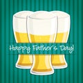 Happy Father`s Day beer card