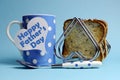 Happy Father's Day breakfast Royalty Free Stock Photo