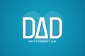 Happy Fatherâs Day card. Vector illustration