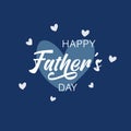 Happy Fatherâs Day card. Vector illustration