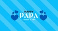 Happy Fatherâs Day card. Vector illustration