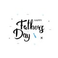 Happy Father`s Day card. Vector Illustration.