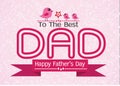 Happy Father's Day card idea design