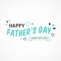 Happy Father`s Day 2019 colorful Card