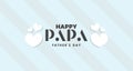 Happy Fatherâs Day card. Vector illustration