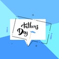 Happy Father`s Day card. Vector Illustration.