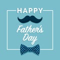 Happy Father`s day card with wishes Royalty Free Stock Photo