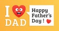 Happy Father`s Day colorful Card