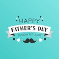 Happy Father`s Day 2019 colorful Card