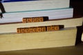 Happy father`s day concept with celebrate words written on wooden blocks