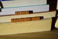 Happy father`s day concept with celebrate words written on wooden blocks
