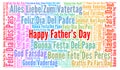 Happy Father`s day in different languages Royalty Free Stock Photo