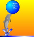Happy Father's Day dolphin