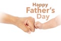 Happy father's day fist bump Royalty Free Stock Photo