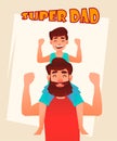Happy Father`s Day greeting card