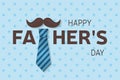 Happy Father's Day greeting card. Happy Father's Day poster. Vector.