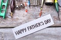 Happy Father`s Day greeting paper