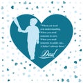 A happy father\'s day message my Hero Dad