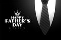 Happy father`s day nice greeting with coat and tie