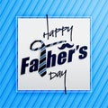 Happy Father`s Day Typography Greeting Card Royalty Free Stock Photo
