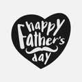 Happy Father`s Day Typography with heart