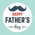 Happy father`s day vector lettering background. Happy Fathers Day calligraphy light banner