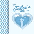 Happy father`s day wordart design Royalty Free Stock Photo