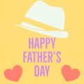 Happy father's day wishes greeting card abstract background with colorful pattern, graphic design illustration wallpaper Royalty Free Stock Photo