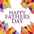 happy fathers day abstract sign background