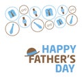Happy Fathers Day : All elements of fathers