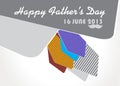 Happy Fathers day background / card.