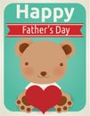 Happy fathers day card Royalty Free Stock Photo