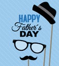 Happy fathers day card Royalty Free Stock Photo