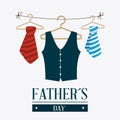 Happy fathers day card design. Royalty Free Stock Photo