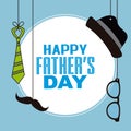 Happy fathers day card Royalty Free Stock Photo