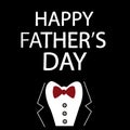 Happy Fathers Day Card with jacket Royalty Free Stock Photo