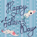 Happy fathers day cerd Royalty Free Stock Photo