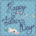 Happy fathers day cerd Royalty Free Stock Photo