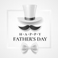 Happy Fathers Day elegant greeting card