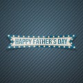 Happy Fathers Day festive Ribbon