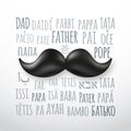 Happy fathers day greeting card Royalty Free Stock Photo